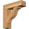 Ekena Millwork Funston Block Rough Sawn Bracket w/ Offset Brace, Western Red Cedar, 6"W x 20"D x 20"H BKT0604X20X20FST05RWR - alternate 1